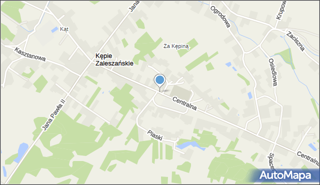 Kępie Zaleszańskie, Kępie Zaleszańskie, mapa Kępie Zaleszańskie