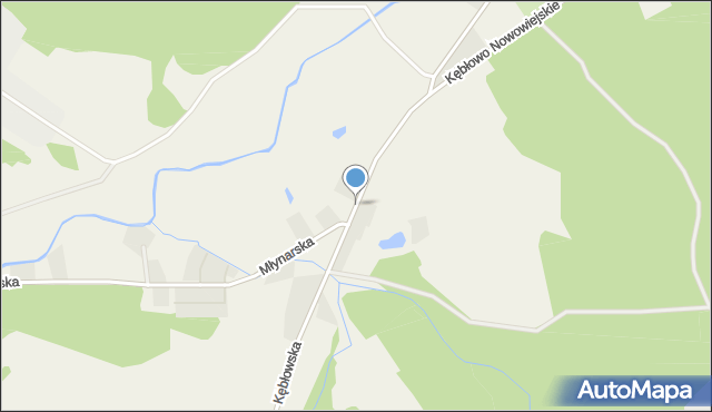 Nowa Wieś Lęborska, Kębłowska, mapa Nowa Wieś Lęborska