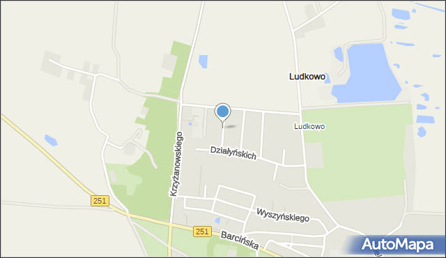 Pakość powiat inowrocławski, Kęsickiego Wojciecha, ks., mapa Pakość powiat inowrocławski