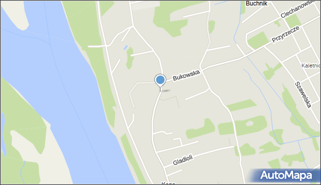 Warszawa, Kępa Tarchomińska, mapa Warszawy
