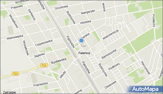 Warszawa, Kędzierzyńska, mapa Warszawy