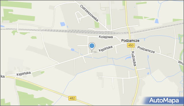 Wieruszów, Kępińska, mapa Wieruszów