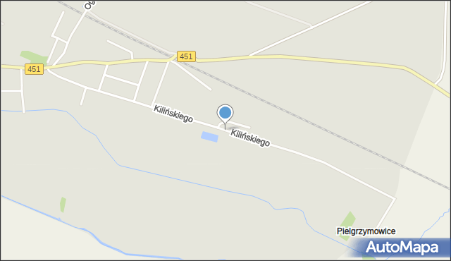 Bierutów, Kilińskiego Jana, płk., mapa Bierutów