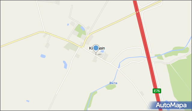 Kiełbasin, Kiełbasin, mapa Kiełbasin