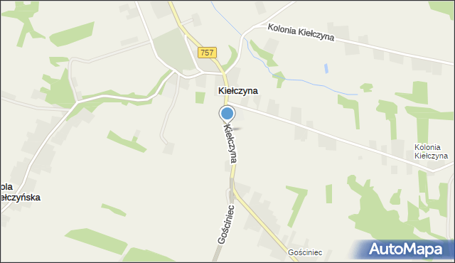 Kiełczyna, Kiełczyna, mapa Kiełczyna