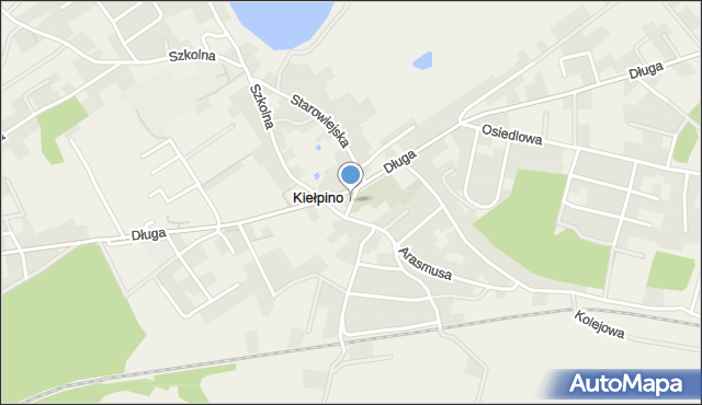 Kiełpino gmina Kartuzy, Kiełpino, mapa Kiełpino gmina Kartuzy