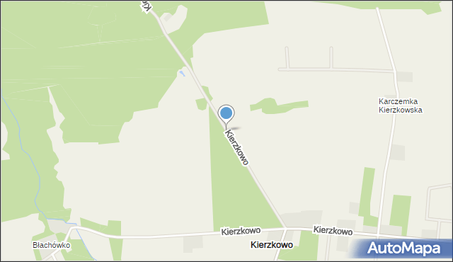 Kierzkowo gmina Choczewo, Kierzkowo, mapa Kierzkowo gmina Choczewo