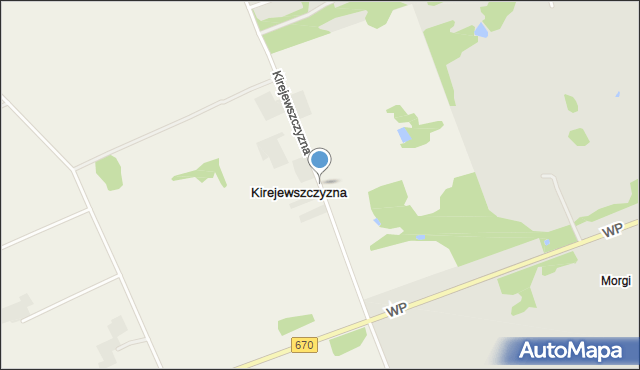Kirejewszczyzna, Kirejewszczyzna, mapa Kirejewszczyzna