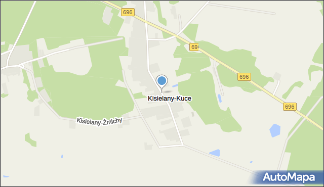 Kisielany-Kuce, Kisielany-Kuce, mapa Kisielany-Kuce