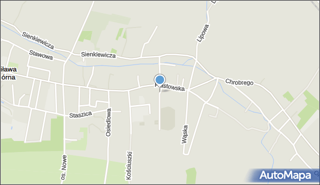 Piława Górna, Kilińskiego Jana, płk., mapa Piława Górna