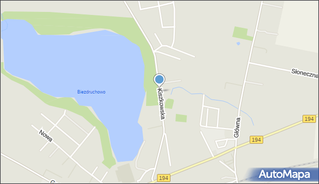 Pobiedziska, Kiszkowska, mapa Pobiedziska