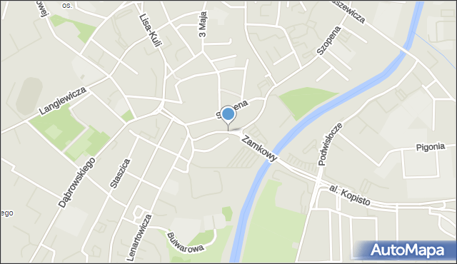 Rzeszów, Kilara Wojciecha, mapa Rzeszów