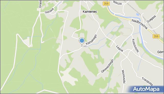 Świeradów-Zdrój, Kilińskiego Jana, płk., mapa Świeradów-Zdrój