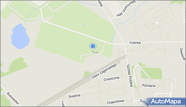 Szczecin, Kisielewskiego-Kisiela Stefana, mapa Szczecina