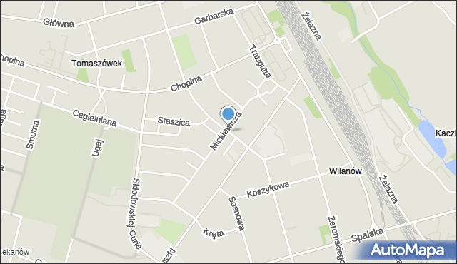 Tomaszów Mazowiecki, Kilińskiego Jana, płk., mapa Tomaszów Mazowiecki