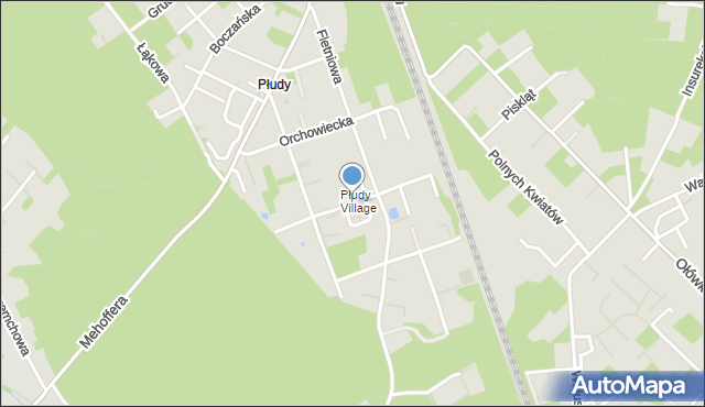 Warszawa, Kiersnowskiego Krzysztofa, mapa Warszawy