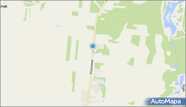 Aleksandrów powiat biłgorajski, Klonowa, mapa Aleksandrów powiat biłgorajski