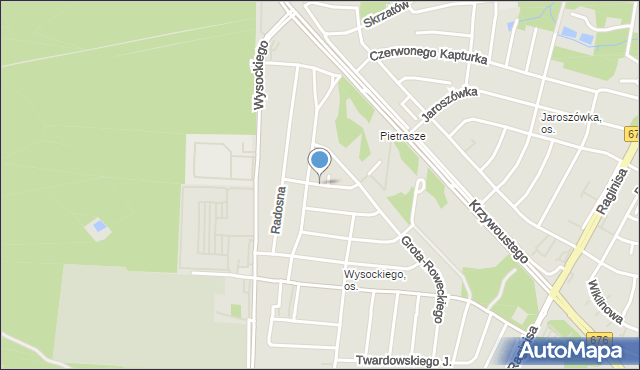 Białystok, Kłosowa, mapa Białegostoku