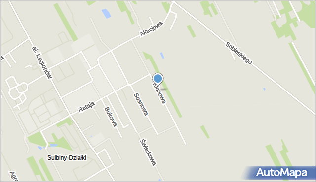 Garwolin, Klonowa, mapa Garwolin