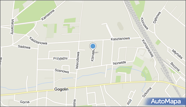 Gogolin powiat krapkowicki, Klimasa Jerzego, mapa Gogolin powiat krapkowicki