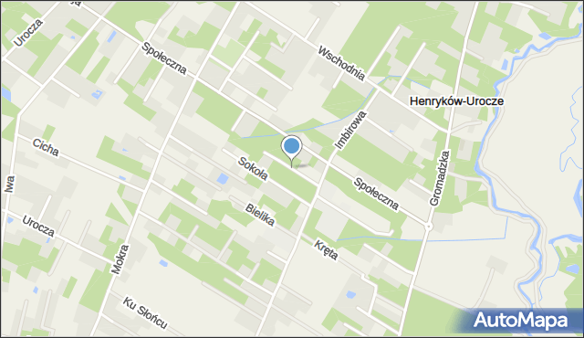 Henryków-Urocze, Klimatyczna, mapa Henryków-Urocze