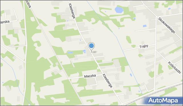 Jaktorów-Kolonia, Kleeberga, gen., mapa Jaktorów-Kolonia