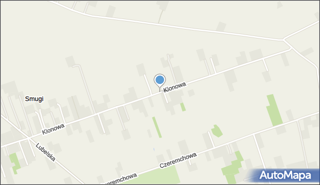 Jakubowice Konińskie-Kolonia, Klonowa, mapa Jakubowice Konińskie-Kolonia