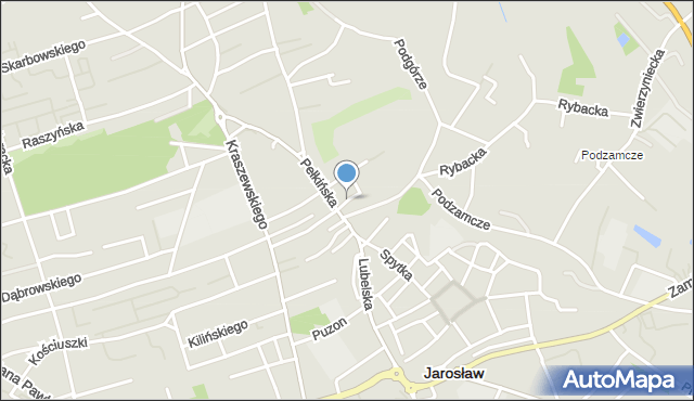 Jarosław, Klasztorna, mapa Jarosławia