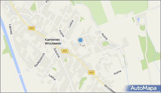 Kamieniec Wrocławski, Klonowa, mapa Kamieniec Wrocławski