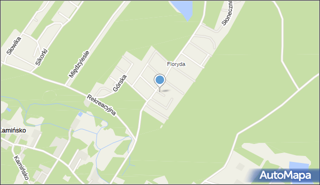 Kamińsko gmina Murowana Goślina, Klonowa, mapa Kamińsko gmina Murowana Goślina