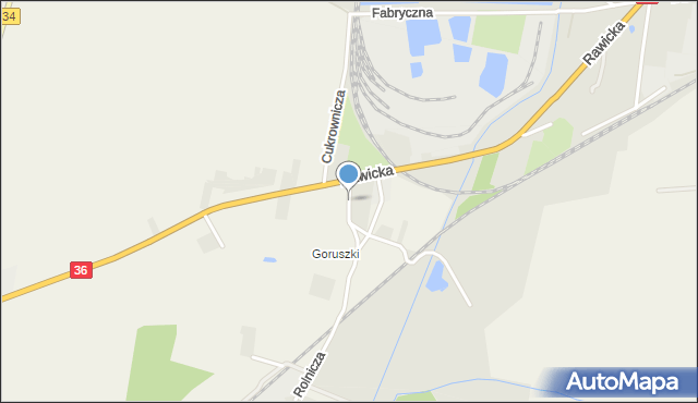 Karolinki, Klasztorna, mapa Karolinki