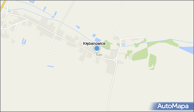 Kłębanowice gmina Radwanice, Kłębanowice, mapa Kłębanowice gmina Radwanice