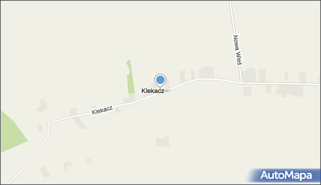 Klekacz, Klekacz, mapa Klekacz