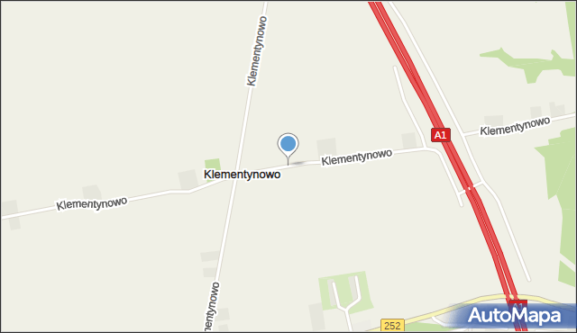 Klementynowo, Klementynowo, mapa Klementynowo