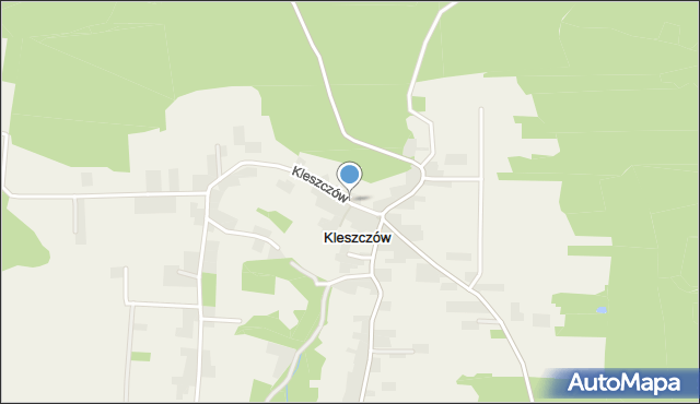 Kleszczów gmina Zabierzów, Kleszczów, mapa Kleszczów gmina Zabierzów