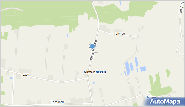 Klew-Kolonia, Klew-Kolonia, mapa Klew-Kolonia