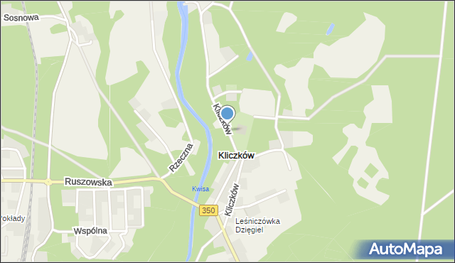 Kliczków, Kliczków, mapa Kliczków