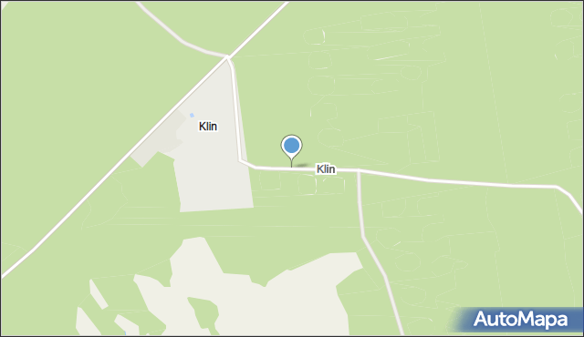 Klin gmina Krasnosielc, Klin, mapa Klin gmina Krasnosielc