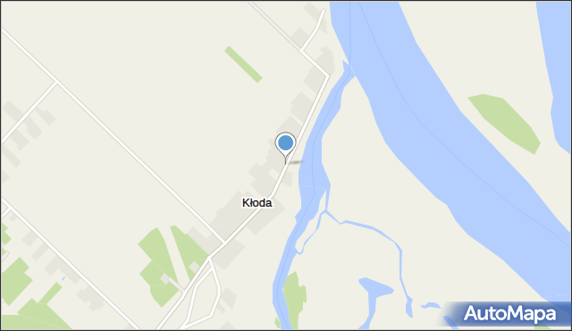 Kłoda gmina Magnuszew, Kłoda, mapa Kłoda gmina Magnuszew
