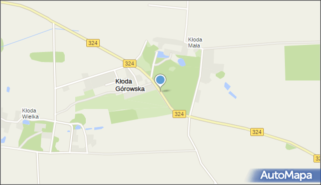 Kłoda Górowska, Kłoda Górowska, mapa Kłoda Górowska