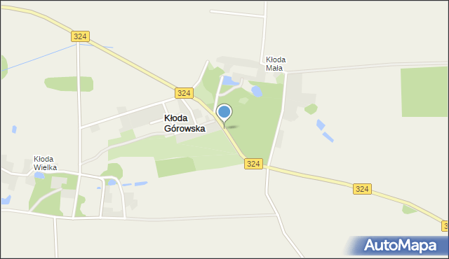 Kłoda Górowska, Kłoda Górowska, mapa Kłoda Górowska