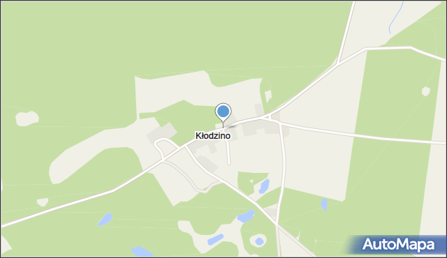 Kłodzino gmina Barwice, Kłodzino, mapa Kłodzino gmina Barwice