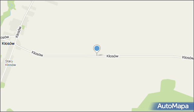 Kłosów gmina Mieszkowice, Kłosów, mapa Kłosów gmina Mieszkowice