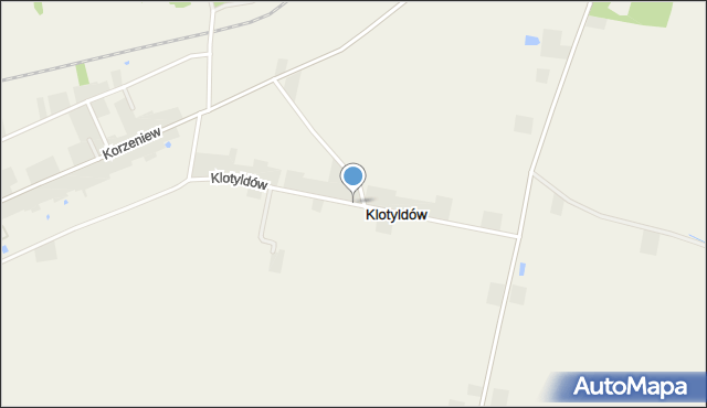 Klotyldów, Klotyldów, mapa Klotyldów