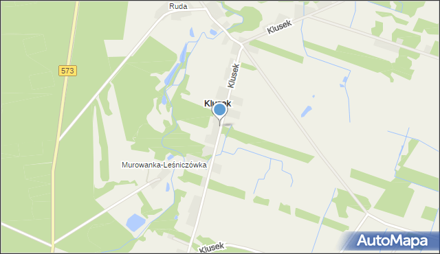 Klusek gmina Gostynin, Klusek, mapa Klusek gmina Gostynin