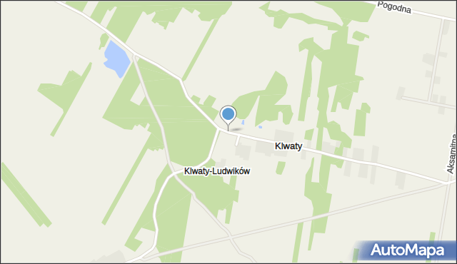 Klwaty, Klwaty, mapa Klwaty