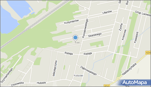 Kobyłka, Kleeberga Franciszka, gen., mapa Kobyłka