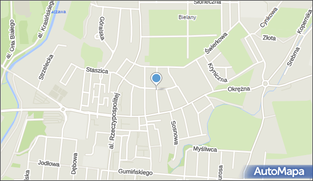 Legnica, Klonowicza Sebastiana, mapa Legnicy