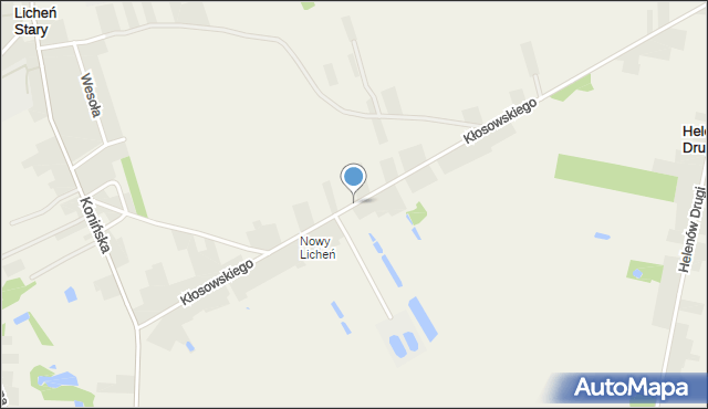 Licheń Stary, Kłosowskiego Tomasza, mapa Licheń Stary
