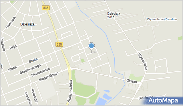 Lublin, Klukowskiego Zygmunta, mapa Lublina